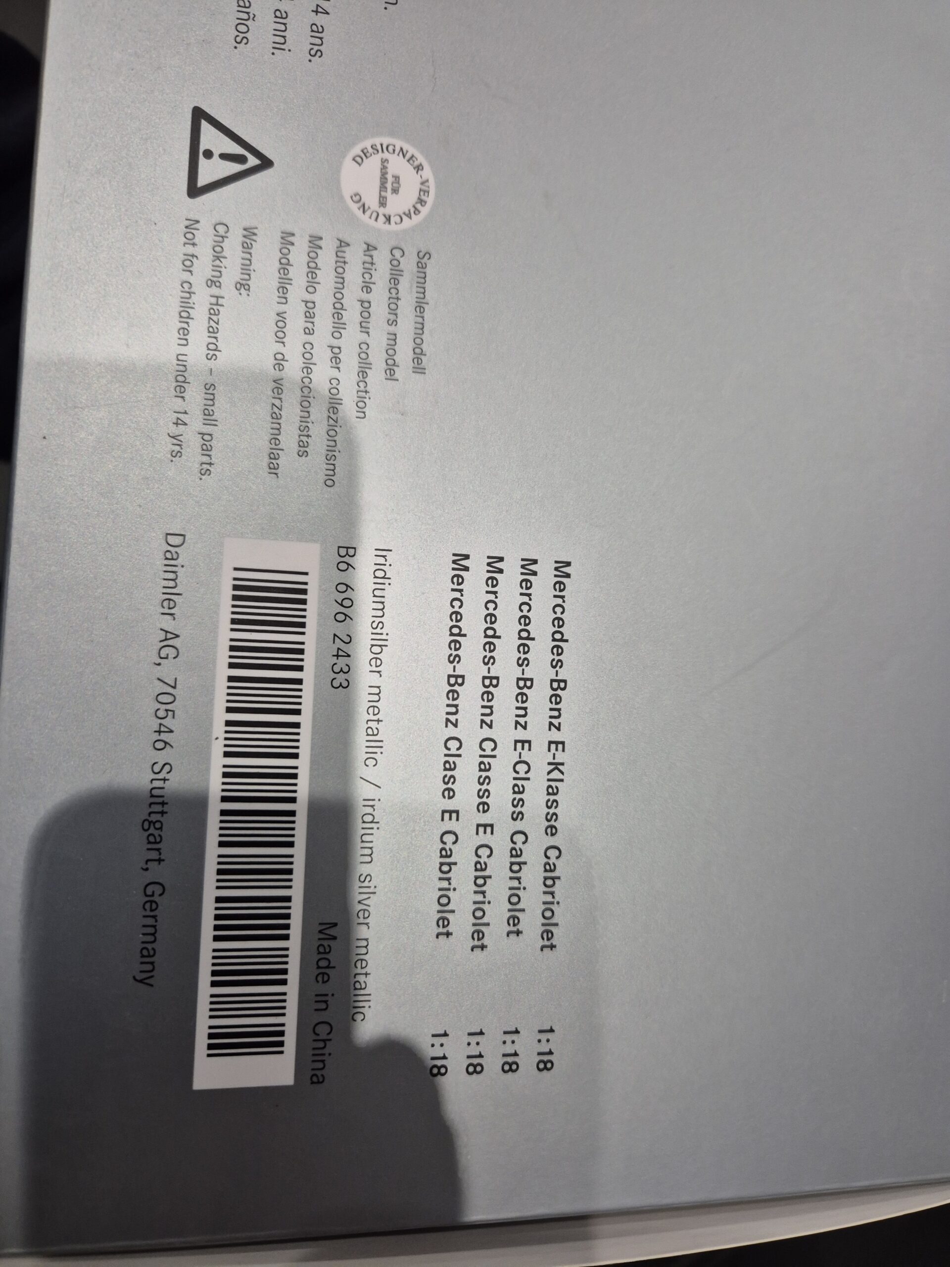 1:18 MERCEDES W207 CABRIOLET CABRIO NOREV B66962433 - obrazek 7