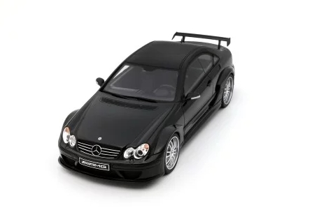 Mercedes-Benz C209 CLK DTM AMG Coupe Obsidian Black Metallic 2004 OTTO OT1191 - obrazek 9
