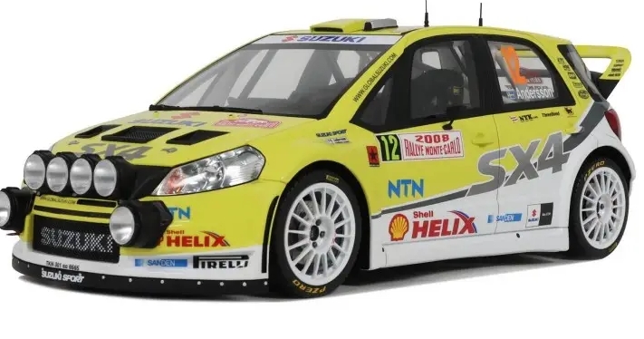 Suzuki SX4 WRC n12 P-G. Andersson / J. Andersson Rally Monte Carlo 2008 Night Version Otto 1/18 ot495