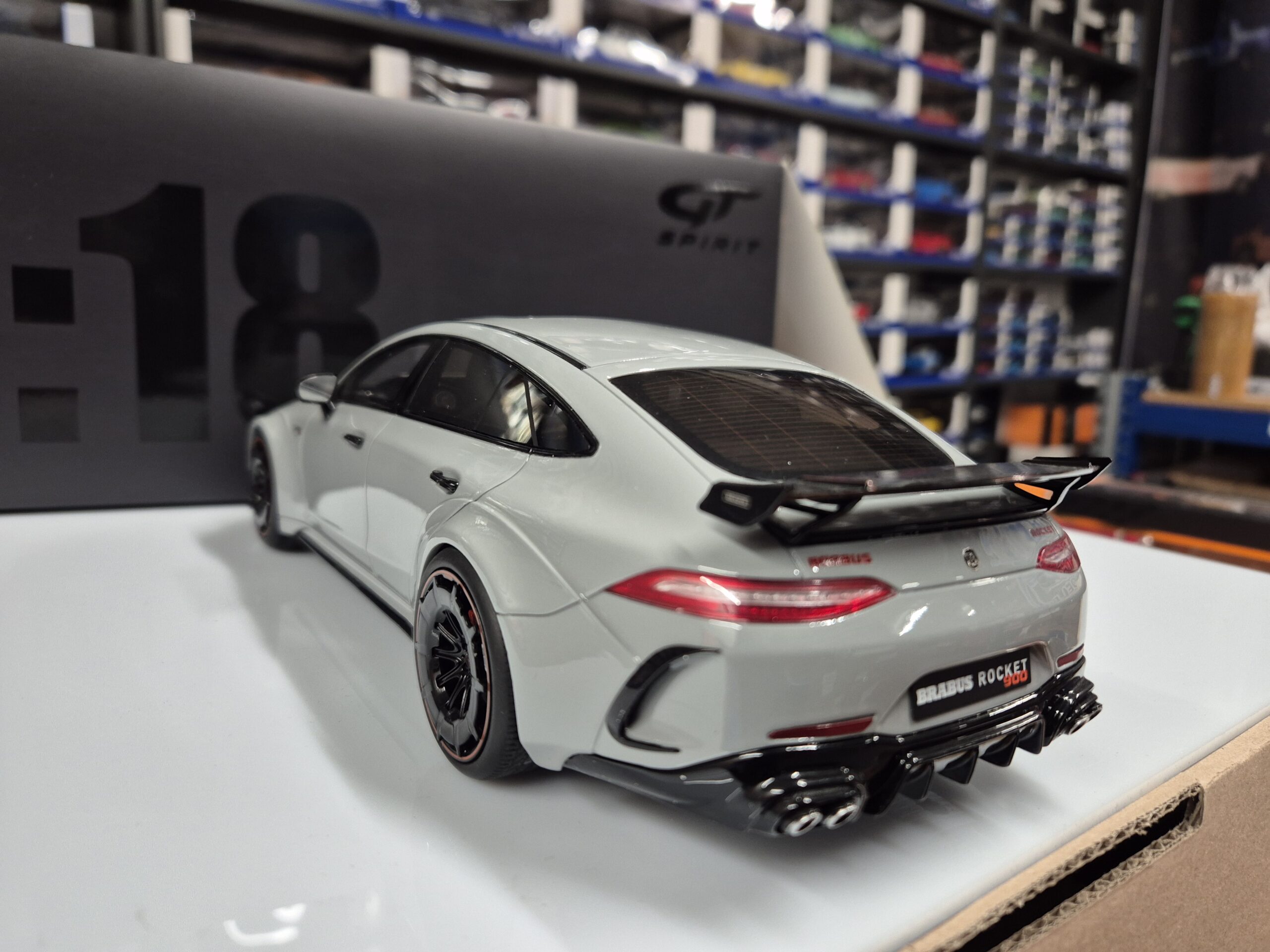 GT SPIRIT GT382 1/18 MERCEDES AMG GT 4 DOOR BRABUS ROCKET 900 GREY ...