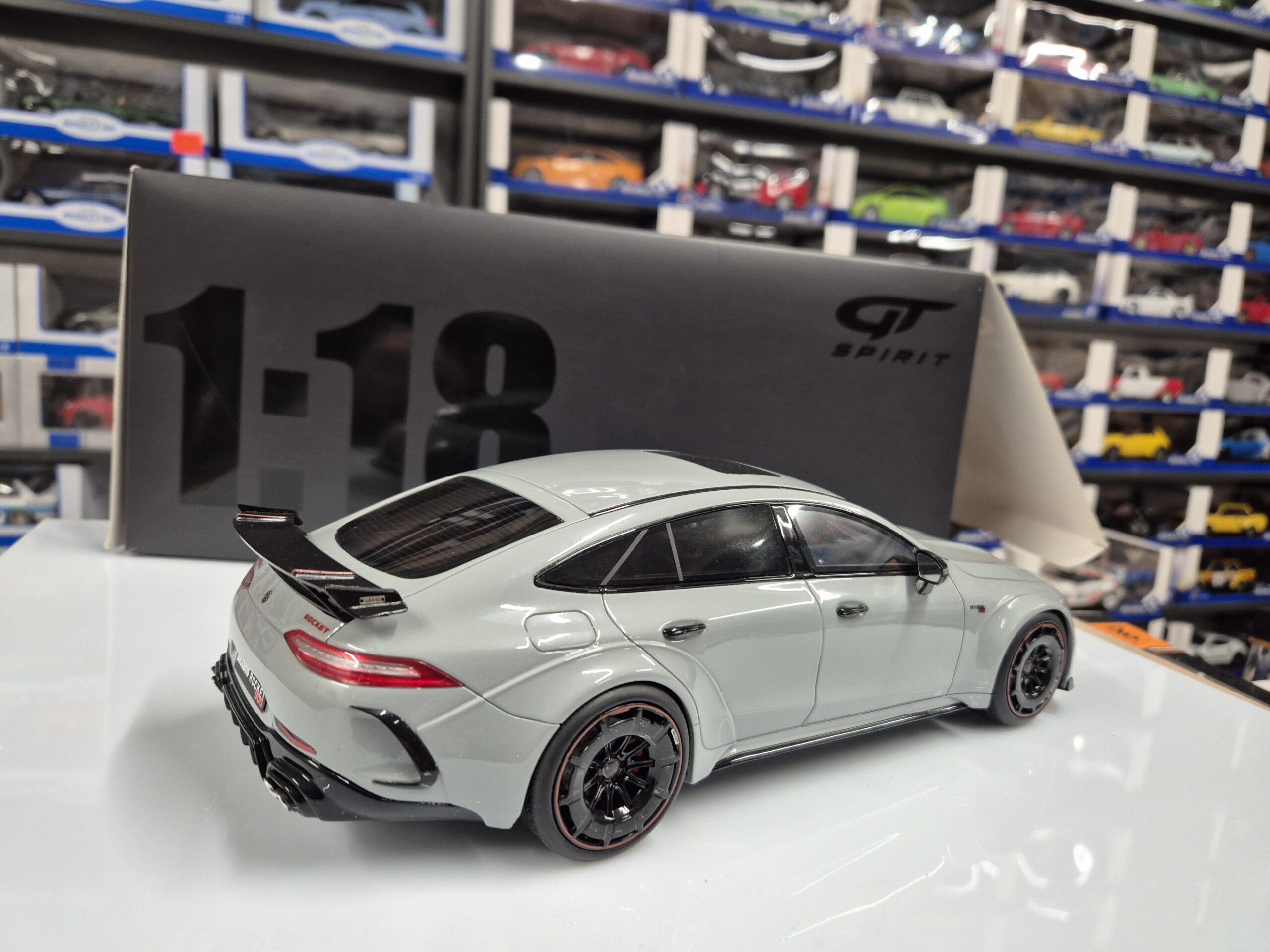 GT SPIRIT GT382 1/18 MERCEDES AMG GT 4 DOOR BRABUS ROCKET 900 GREY ...