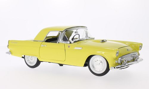 ROAD SIGNATURE Lucky DIE Cast, Ford Thunderbird, żółty, 1955, 1:18 LDC92068GE