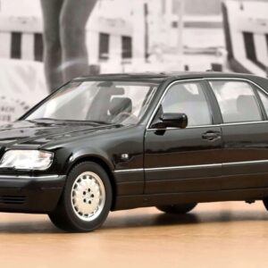 Mercedes-Benz S600 W140 V12 1997 Obsidian Black Metallic Norev 1:18 183045