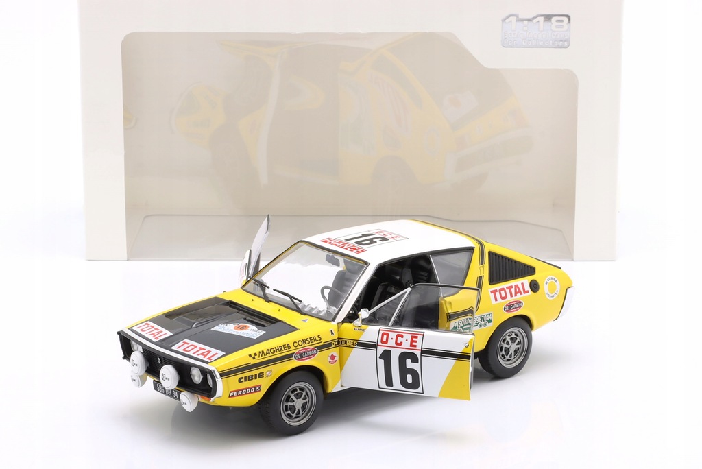 SOLIDO RENAULT 17 GORDINI #16 Prive 6th Rallye Morocco 1976 1:18 s1803709
