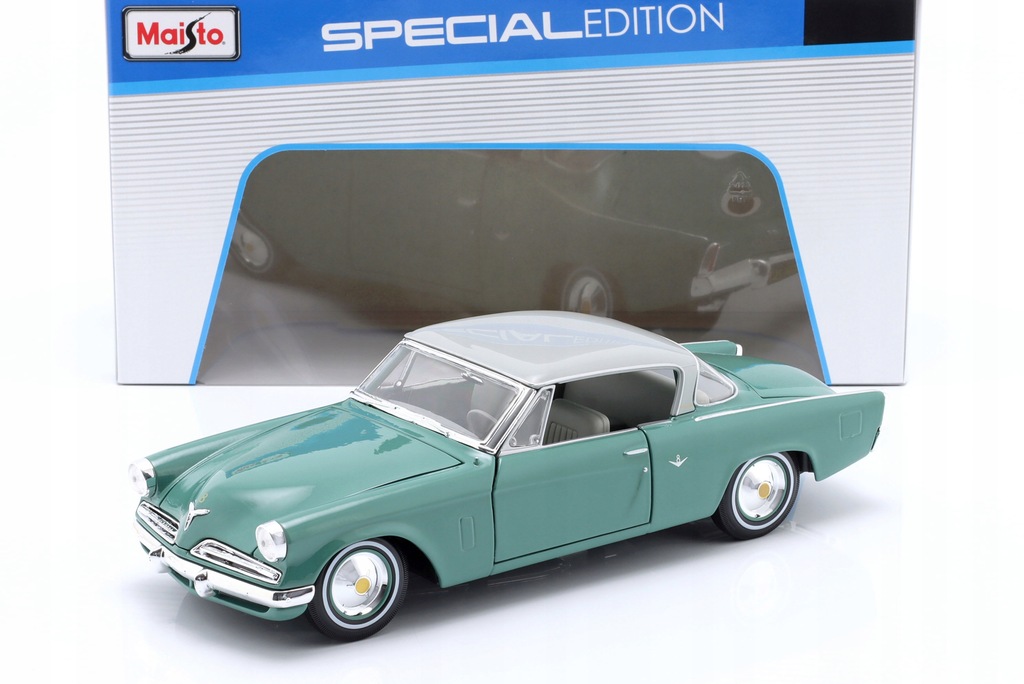 Studebaker Starliner 1953 Mint Green Maisto 1:18 1/18 31651