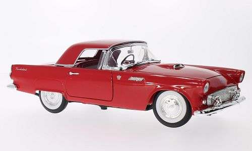 ROAD SIGNATURE Lucky DIE Cast, Ford Thunderbird, CZERWONY 1955, 1:18 LDC92068RED