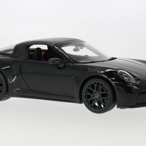 Maisto 31470 Porsche 911 (992.2) Targa 4 GTS Hybrid, schwarz, 2025, 1:18