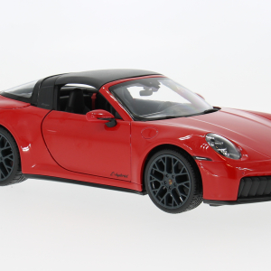 Maisto 31470 Porsche 911 (992.2) Targa 4 GTS Hybrid, czerwono-, 2025, 1:18