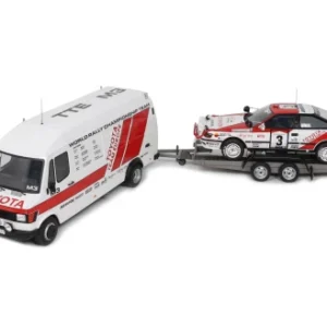OTTO 1/18 Rallye Pack Toyota Celica ST 165 Gr.A RAC Safari 1990 PILOTADO POR CARLOS SAINZ Y LUIS MOYA FURGONETA MERCEDES BENZ OT480