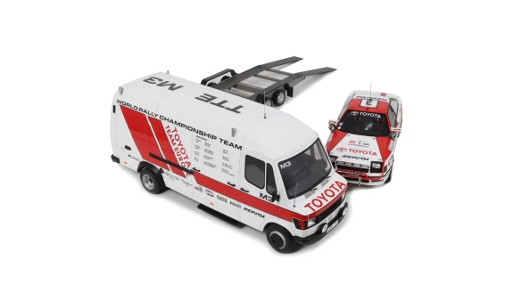 OTTO 1/18 Rallye Pack Toyota Celica ST 165 Gr.A RAC Safari 1990 PILOTADO POR CARLOS SAINZ Y LUIS MOYA FURGONETA MERCEDES BENZ OT480 - obrazek 4