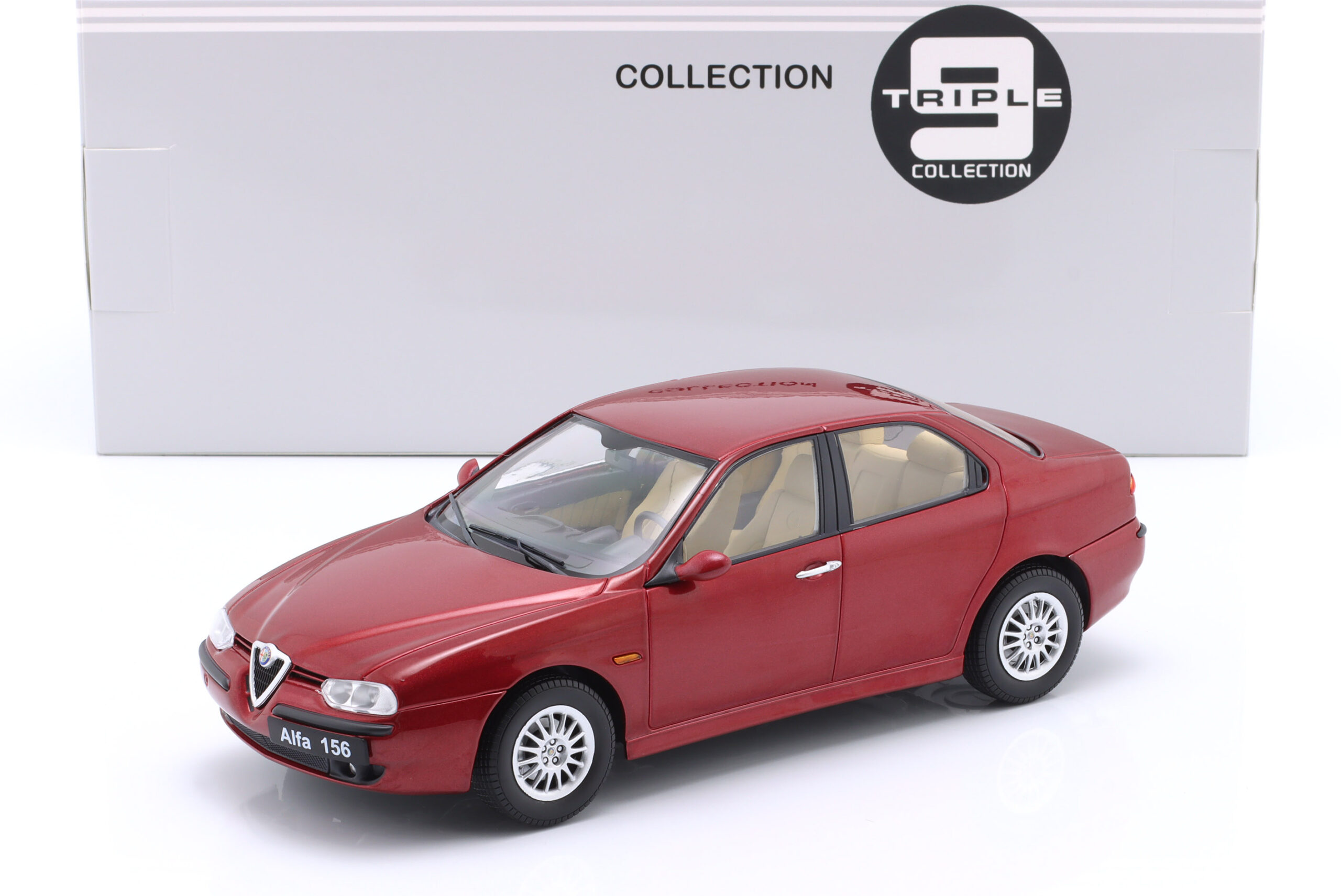 TRIPLE9 ALFA ROMEO 156 1998 Proteo red metallic 1:18 T9-1800514