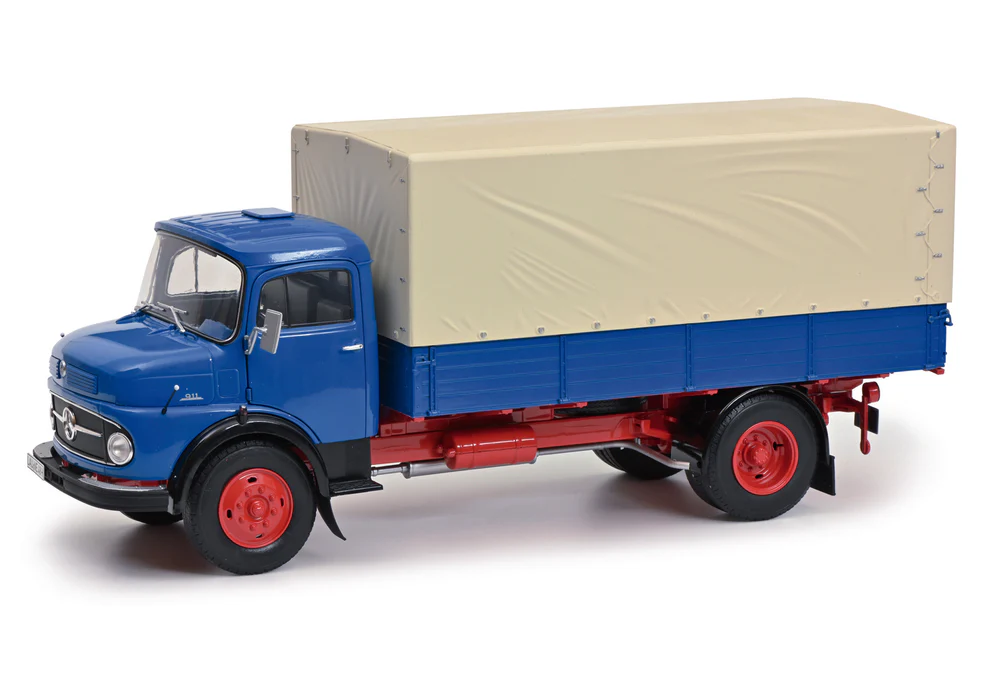 Schuco 450044800 - MERCEDES BENZ L 911 niebieski 1:18 L911 - obrazek 2