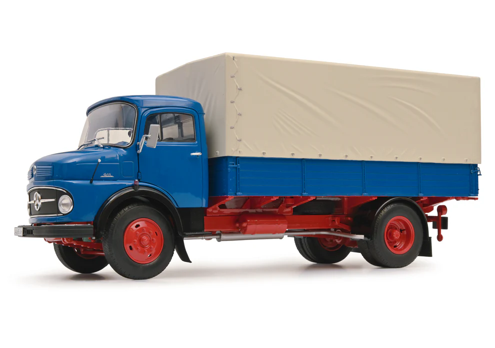 Schuco 450044800 - MERCEDES BENZ L 911 niebieski 1:18 L911 - obrazek 6