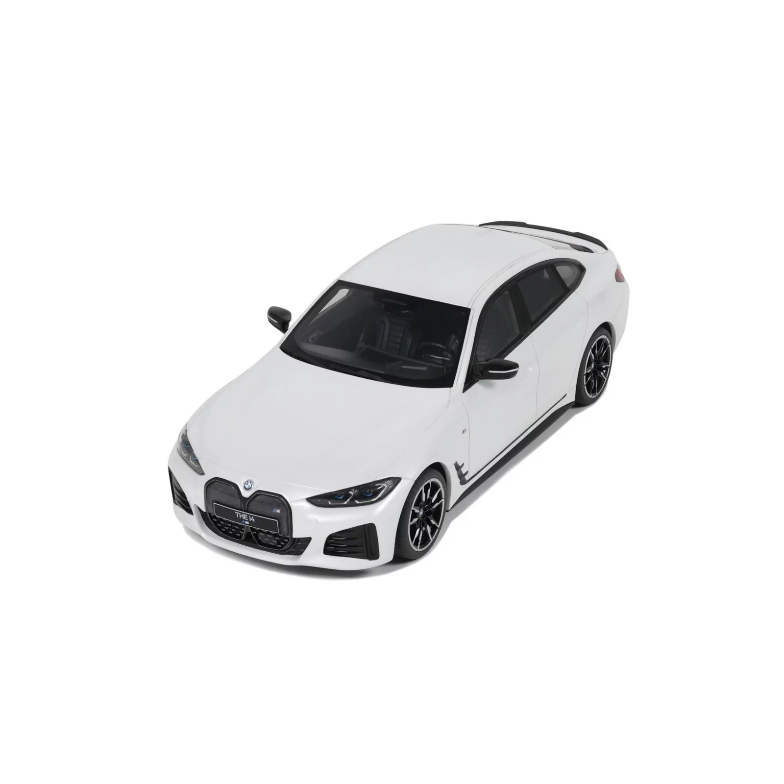 BMW i4 M50 (G26) 2021 Mineral White Otto Mobile 1:18 Model Samochodu OT1074 - obrazek 4