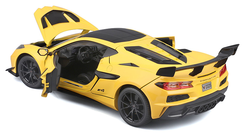 CHEVROLET CORVETTE C7 ZR1 1/18 MAISTO 31475 ŻÓŁTY - obrazek 5