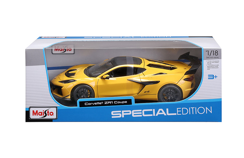 CHEVROLET CORVETTE C7 ZR1 1/18 MAISTO 31475 ŻÓŁTY - obrazek 6