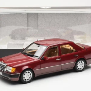 Mercedes 500E W124 Red Metallic Dealer Edition Norev 1/18 B66040699