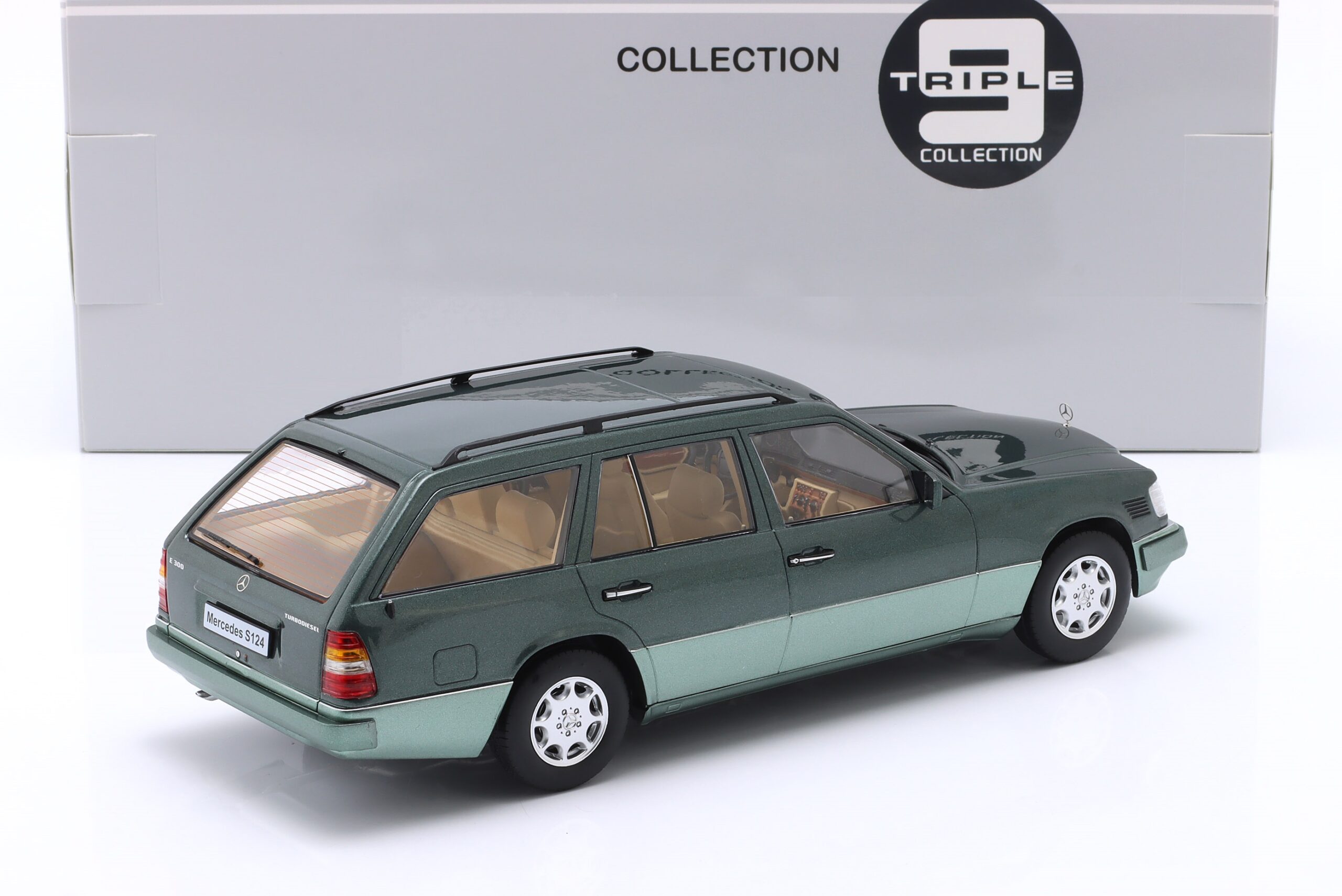 MERCEDES-BENZ E300 E-Class T-Modell (S124) 1995 Malachite green metallic T9-1800360 TRIPLE9 - obrazek 3