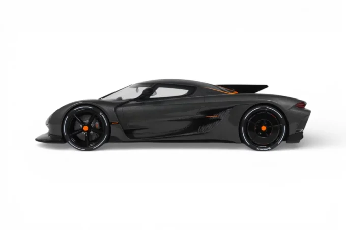 KOENIGSEGG JESKO ABSOLUT 0-400-0 KM/H RECORD GRAPHITE GREY GT SPRIRIT GT575 SKAL 1/12 - obrazek 2