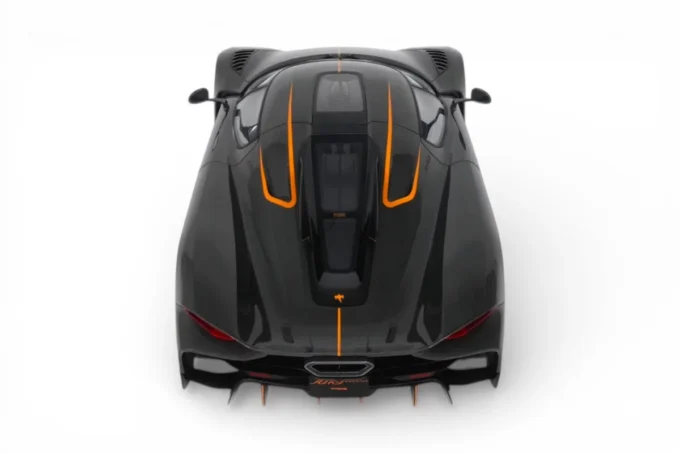KOENIGSEGG JESKO ABSOLUT 0-400-0 KM/H RECORD GRAPHITE GREY GT SPRIRIT GT575 SKAL 1/12 - obrazek 10