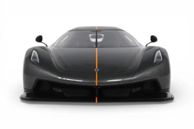 KOENIGSEGG JESKO ABSOLUT 0-400-0 KM/H RECORD GRAPHITE GREY GT SPRIRIT GT575 SKAL 1/12 - obrazek 3