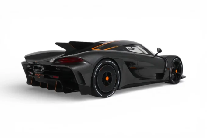 KOENIGSEGG JESKO ABSOLUT 0-400-0 KM/H RECORD GRAPHITE GREY GT SPRIRIT GT575 SKAL 1/12 - obrazek 8
