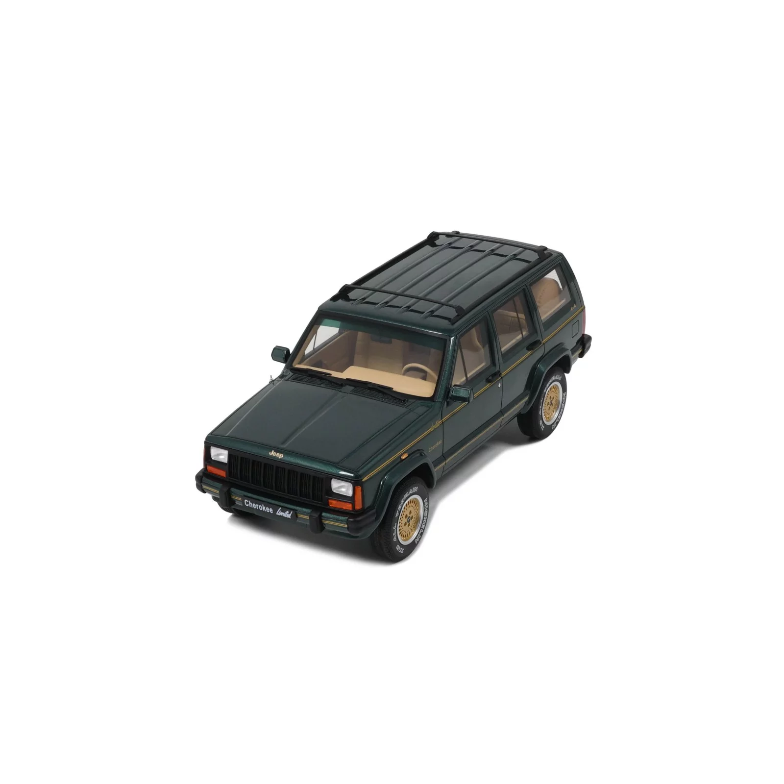 Jeep Cherokee XJ Limited 1/18 dark hunter green 1995 Otto OT 1340 - obrazek 5