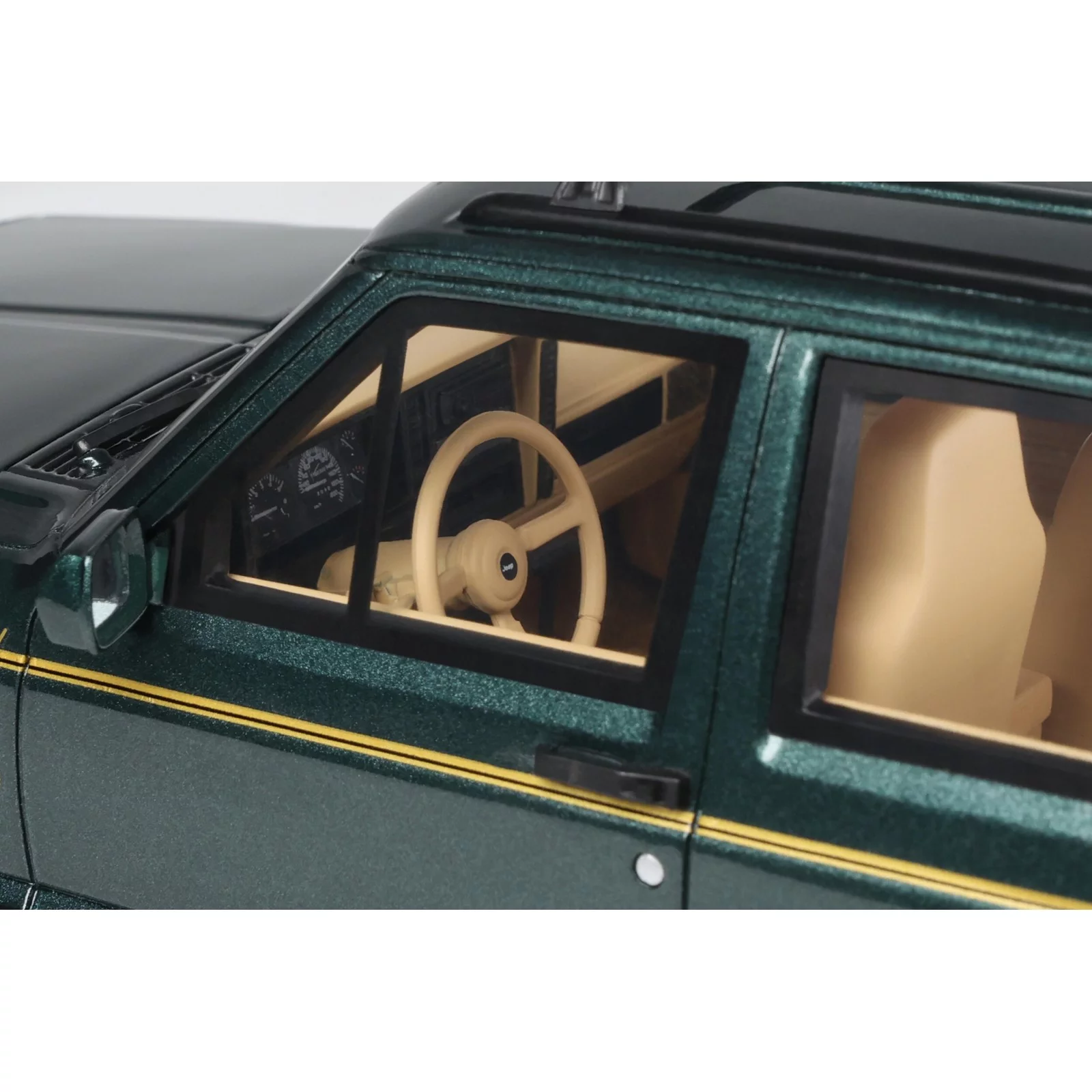 Jeep Cherokee XJ Limited 1/18 dark hunter green 1995 Otto OT 1340 - obrazek 9