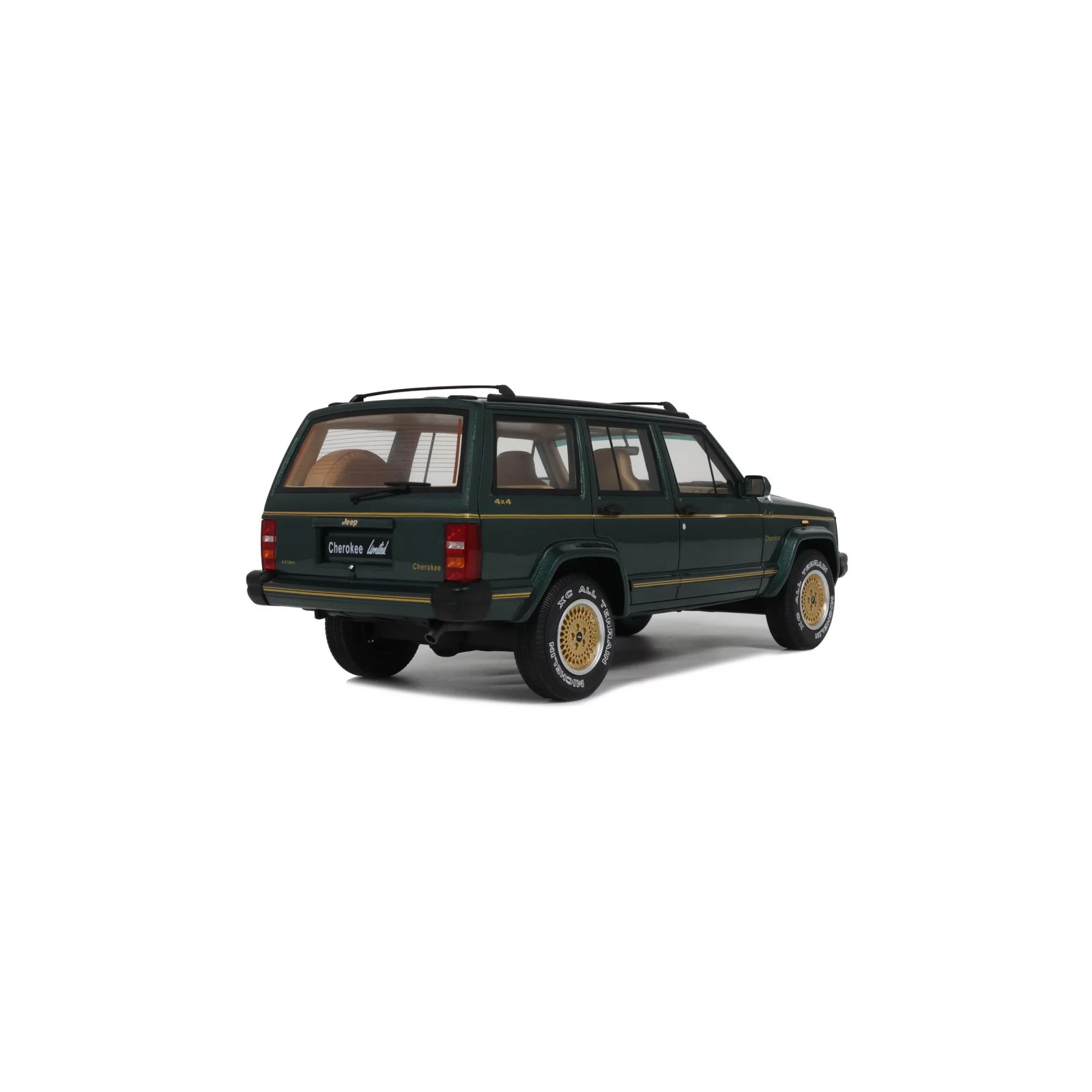 Jeep Cherokee XJ Limited 1/18 dark hunter green 1995 Otto OT 1340 - obrazek 12