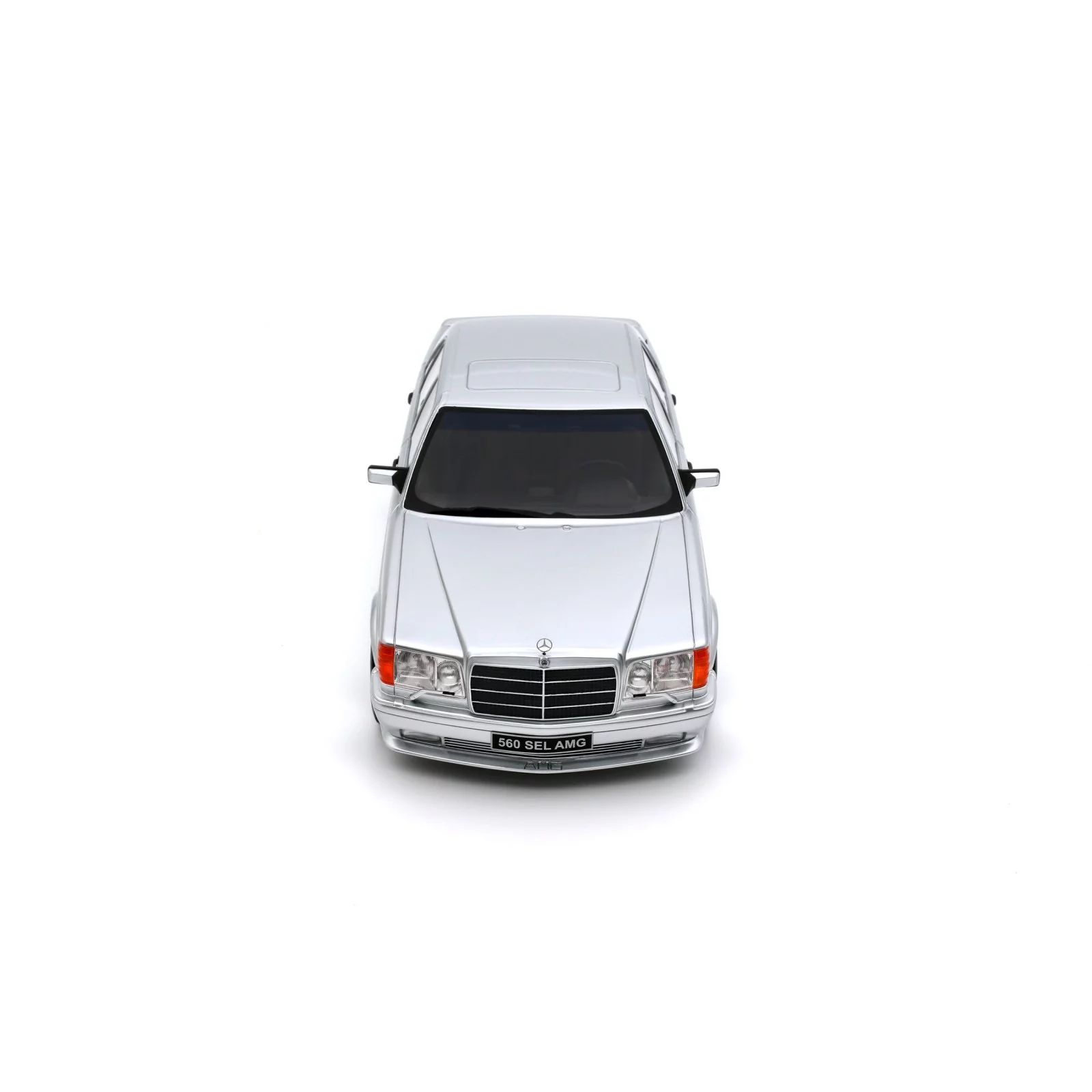 MERCEDES BENZ 560 W126 6.0 SEL AMG BRILLIANT SILVER 1989 1/18 OTTO OT1251 - obrazek 7
