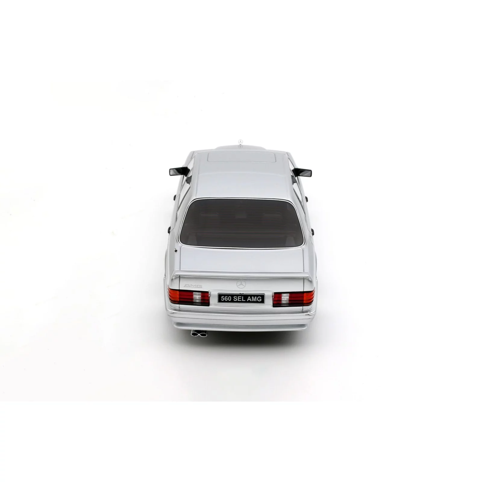 MERCEDES BENZ 560 W126 6.0 SEL AMG BRILLIANT SILVER 1989 1/18 OTTO OT1251 - obrazek 8