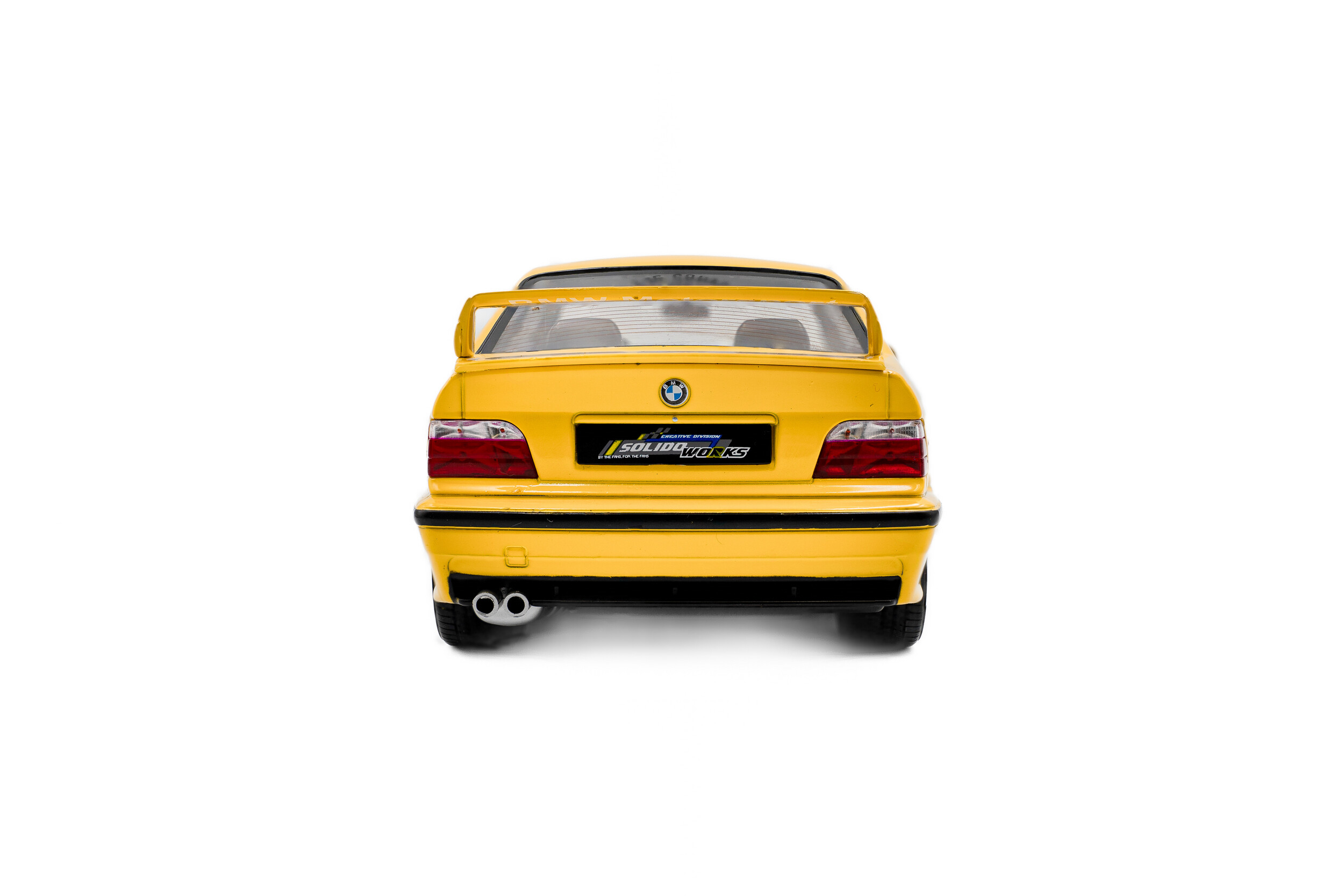 BMW E36 COUPE M3 1/18 SOLIDO WORKS DAKAR YELLOW 1991 S1803917 - obrazek 4