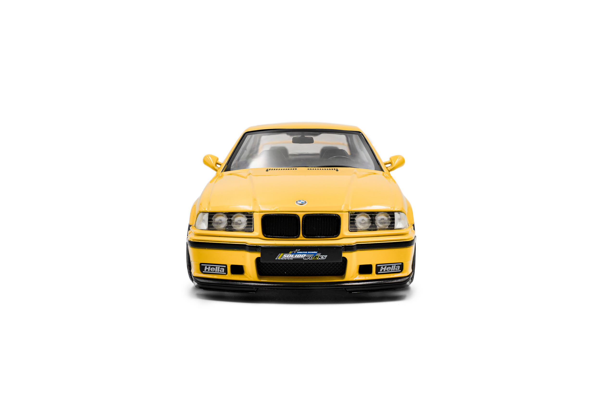 BMW E36 COUPE M3 1/18 SOLIDO WORKS DAKAR YELLOW 1991 S1803917 - obrazek 7