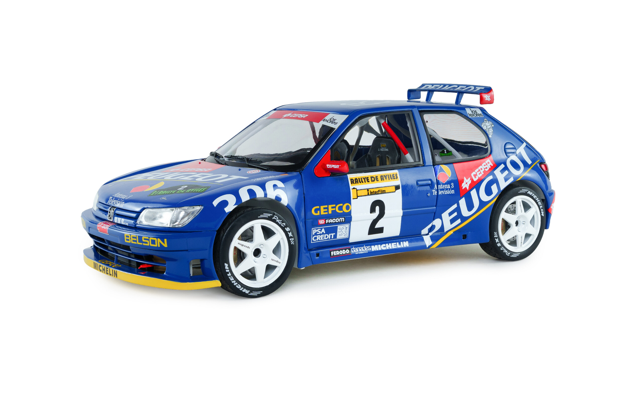 Peugeot 306 Maxi – Rajd Avilès – 1997 – #2 J.Azcona / J.Billmaier SOLIDO 1/18 S1808309
