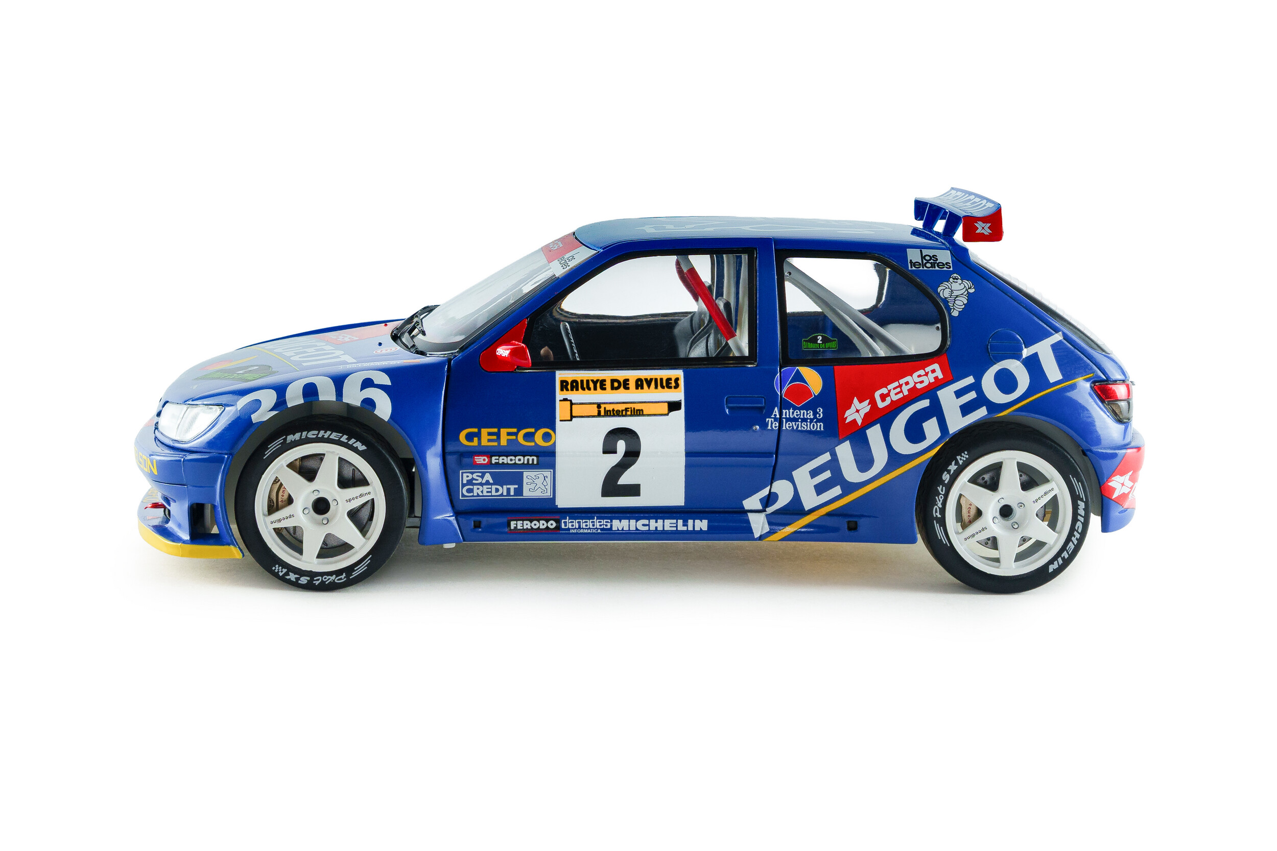 Peugeot 306 Maxi – Rajd Avilès – 1997 – #2 J.Azcona / J.Billmaier SOLIDO 1/18 S1808309 - obrazek 3