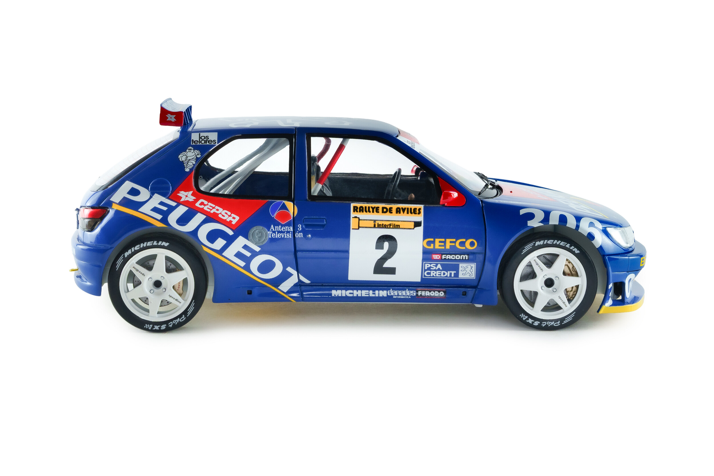 Peugeot 306 Maxi – Rajd Avilès – 1997 – #2 J.Azcona / J.Billmaier SOLIDO 1/18 S1808309 - obrazek 6