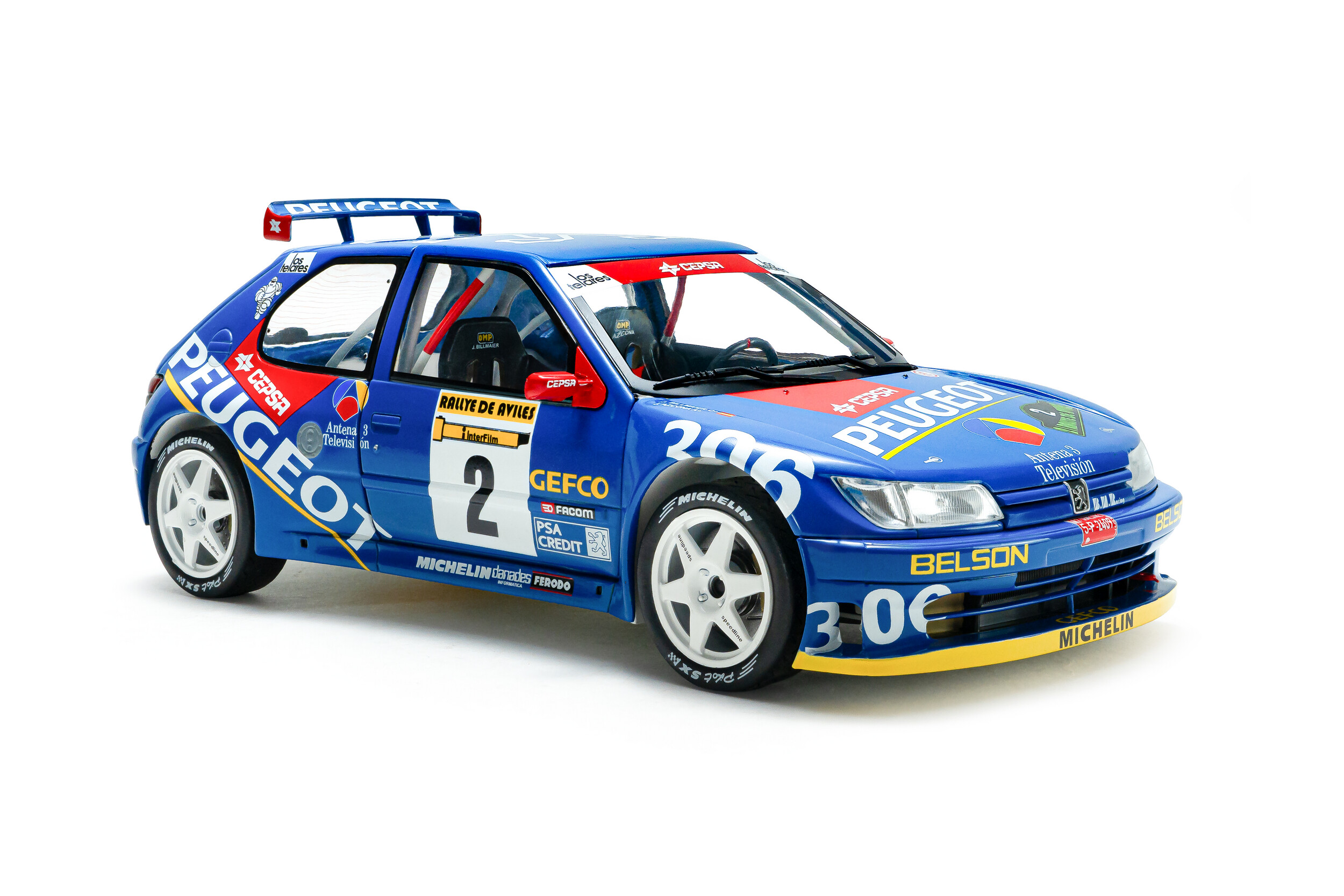 Peugeot 306 Maxi – Rajd Avilès – 1997 – #2 J.Azcona / J.Billmaier SOLIDO 1/18 S1808309 - obrazek 7