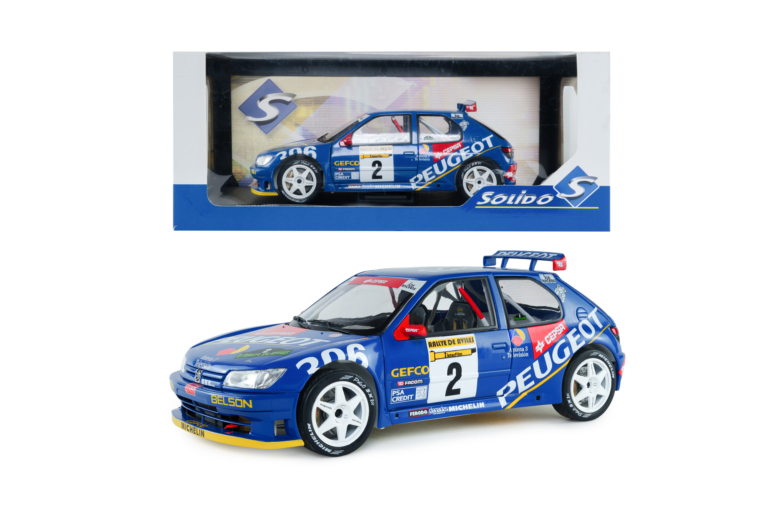 Peugeot 306 Maxi – Rajd Avilès – 1997 – #2 J.Azcona / J.Billmaier SOLIDO 1/18 S1808309 - obrazek 12