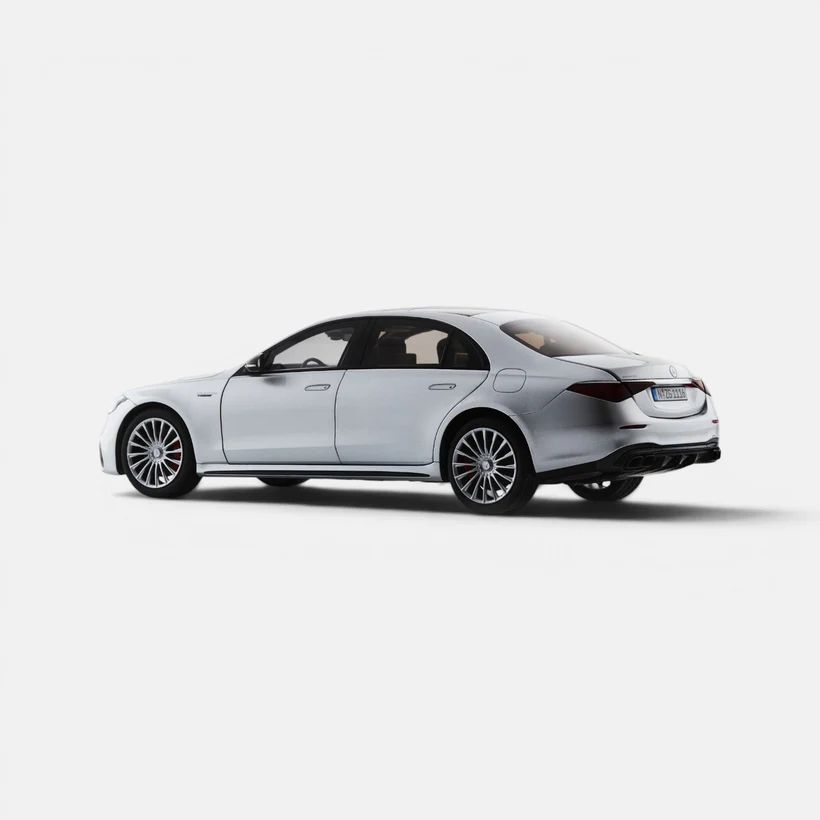 Mercedes-AMG S 63 w223 E Performance srebrny 1/18 NZG 111600055 - obrazek 5