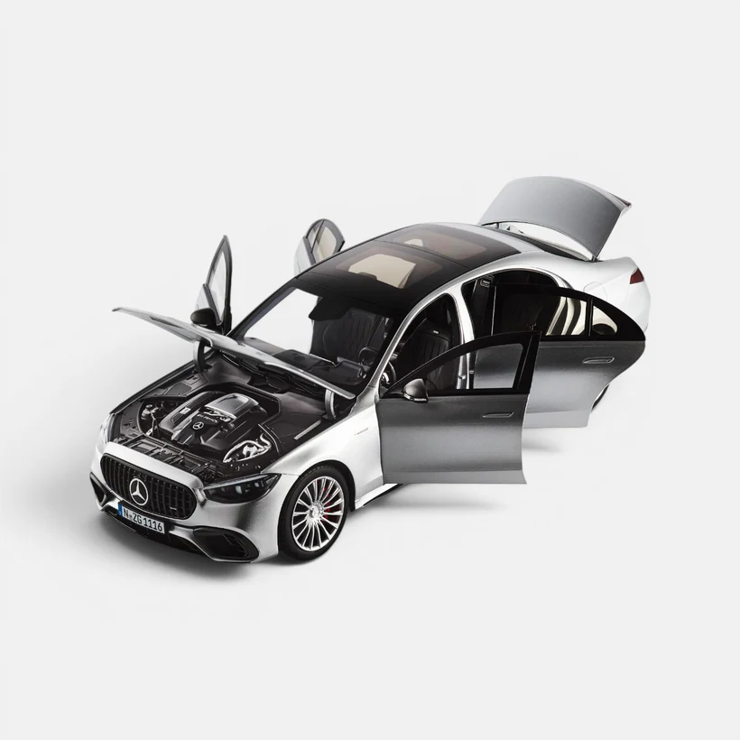 Mercedes-AMG S 63 w223 E Performance srebrny 1/18 NZG 111600055 - obrazek 8