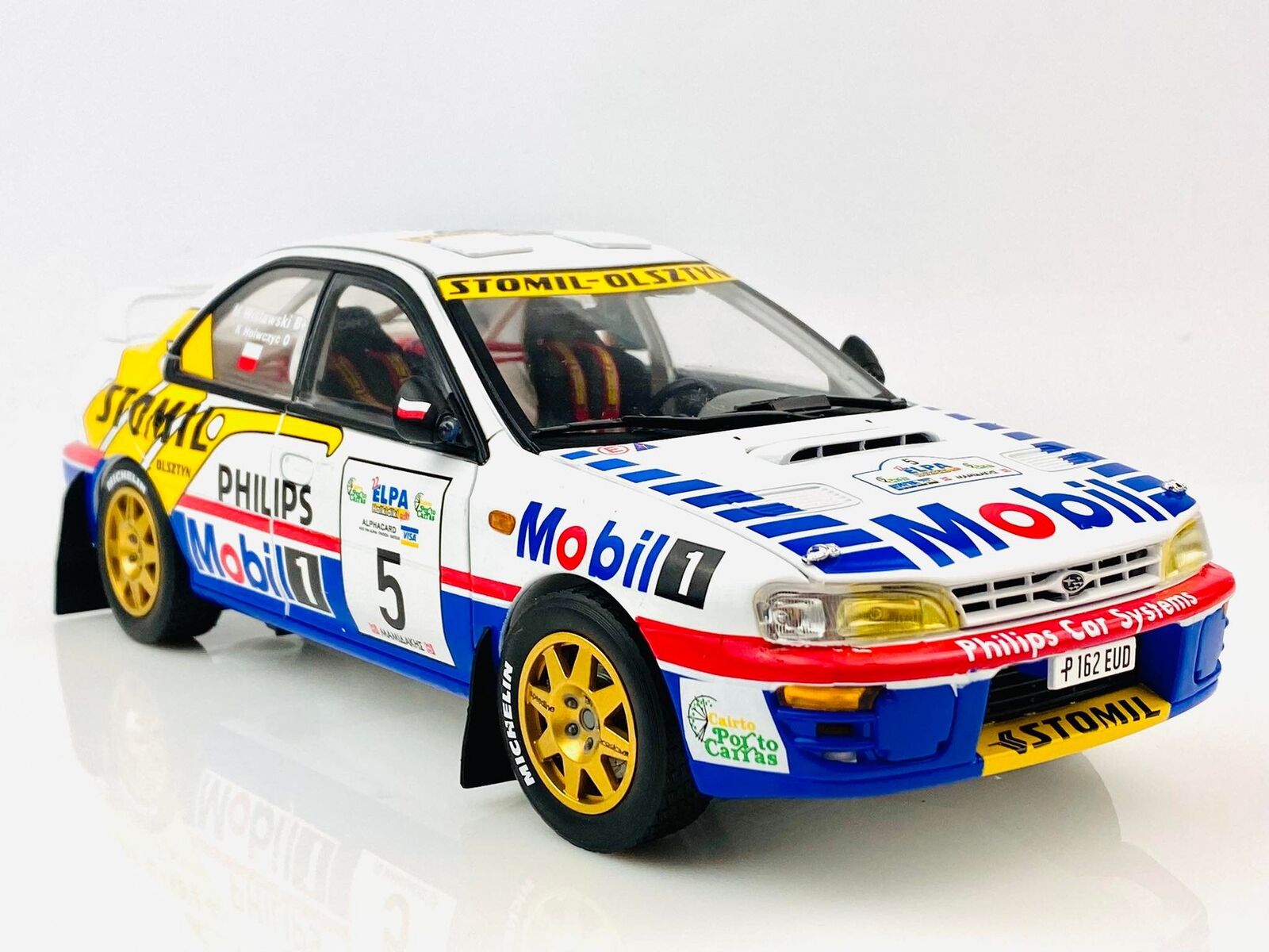 SUBARU Impreza 555 #5 K.Holowczyc M.Wisławski Elpa Rally STOMIL 1997 1/18 SUN STAR SUN5519