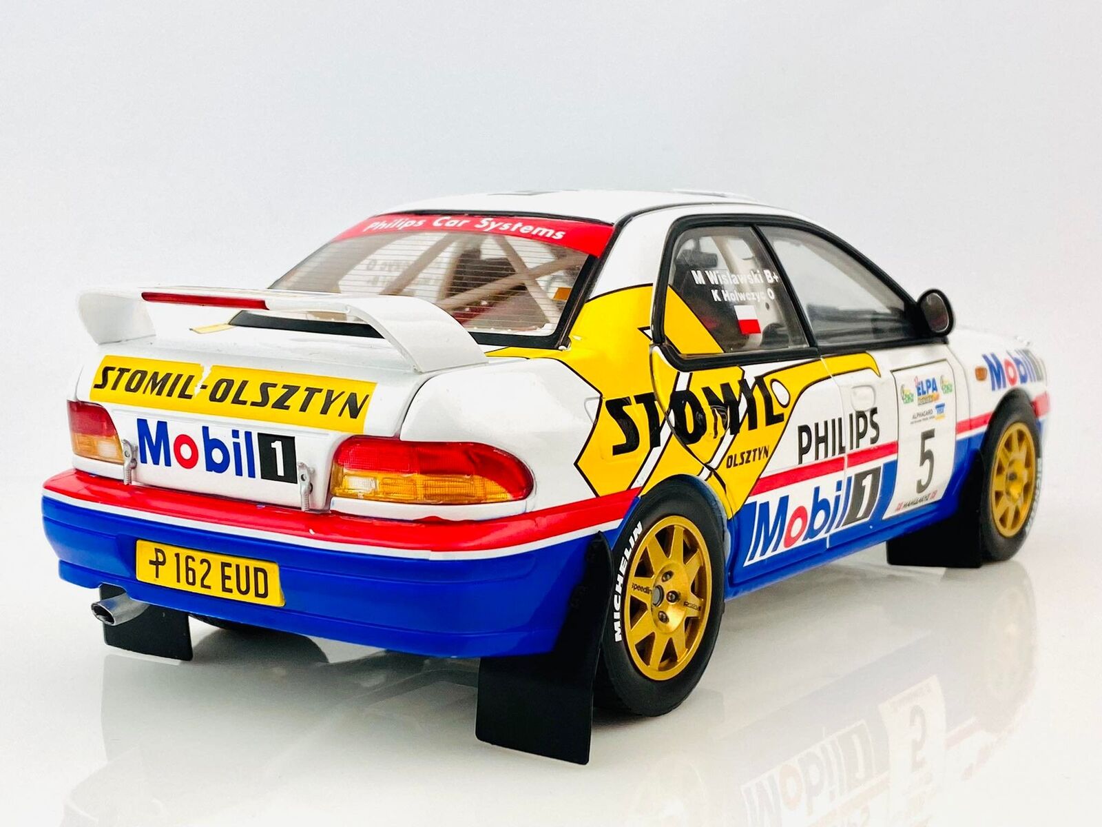 SUBARU Impreza 555 #5 K.Holowczyc M.Wisławski Elpa Rally STOMIL 1997 1/18 SUN STAR SUN5519 - obrazek 3