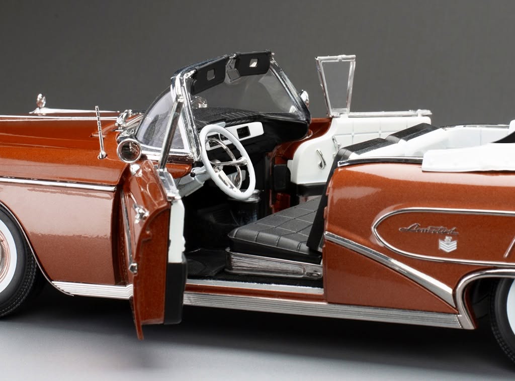 Buick Limited Riviera Open Convertible 1958 granatowa czerwień 1/18 SunStar sun4822 - obrazek 4