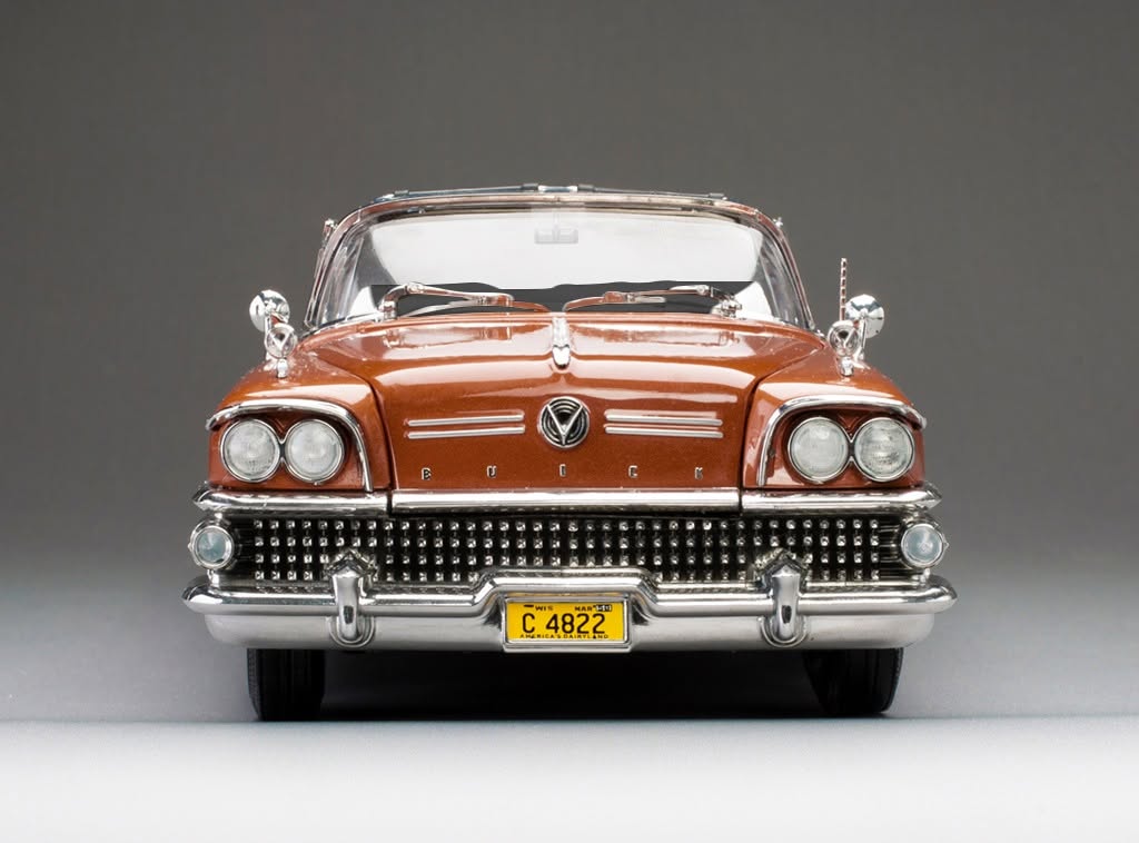 Buick Limited Riviera Open Convertible 1958 granatowa czerwień 1/18 SunStar sun4822 - obrazek 5