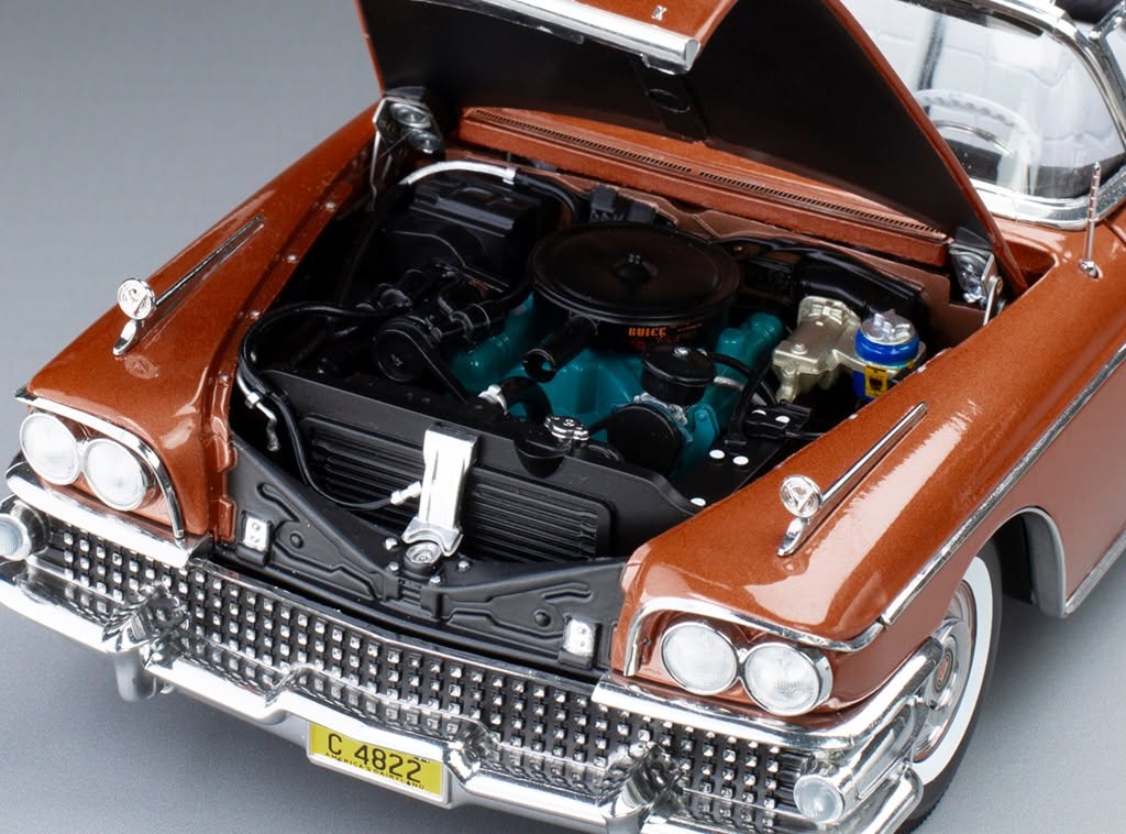 Buick Limited Riviera Open Convertible 1958 granatowa czerwień 1/18 SunStar sun4822 - obrazek 7