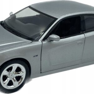 Motormax Dodge Charger R/T Model 2011 Srebrny Samochód 73354 1:24