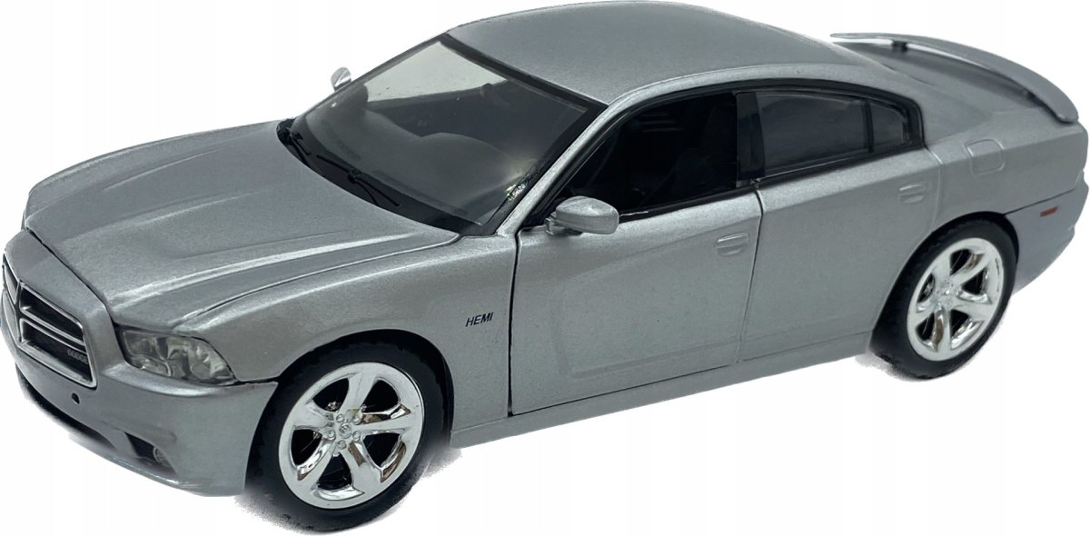 Motormax Dodge Charger R/T Model 2011 Srebrny Samochód 73354 1:24