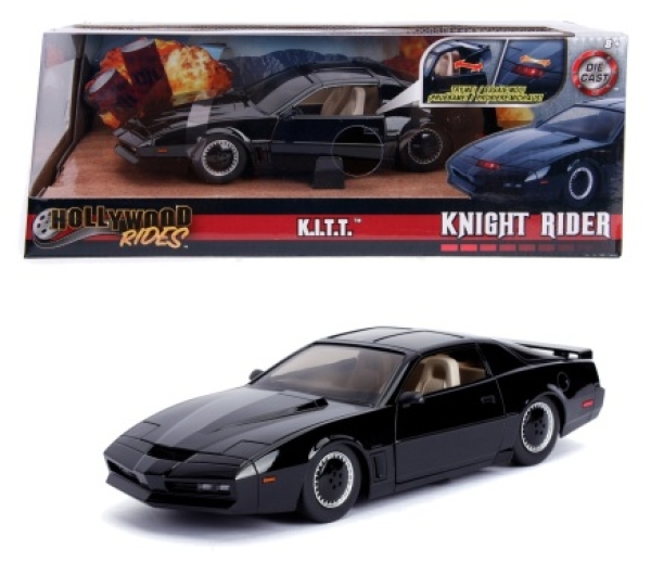 Knight Rider Model samochodu Pontiac Trans AM z 1982 1:24 CzarnyCJADA 9330086314R00