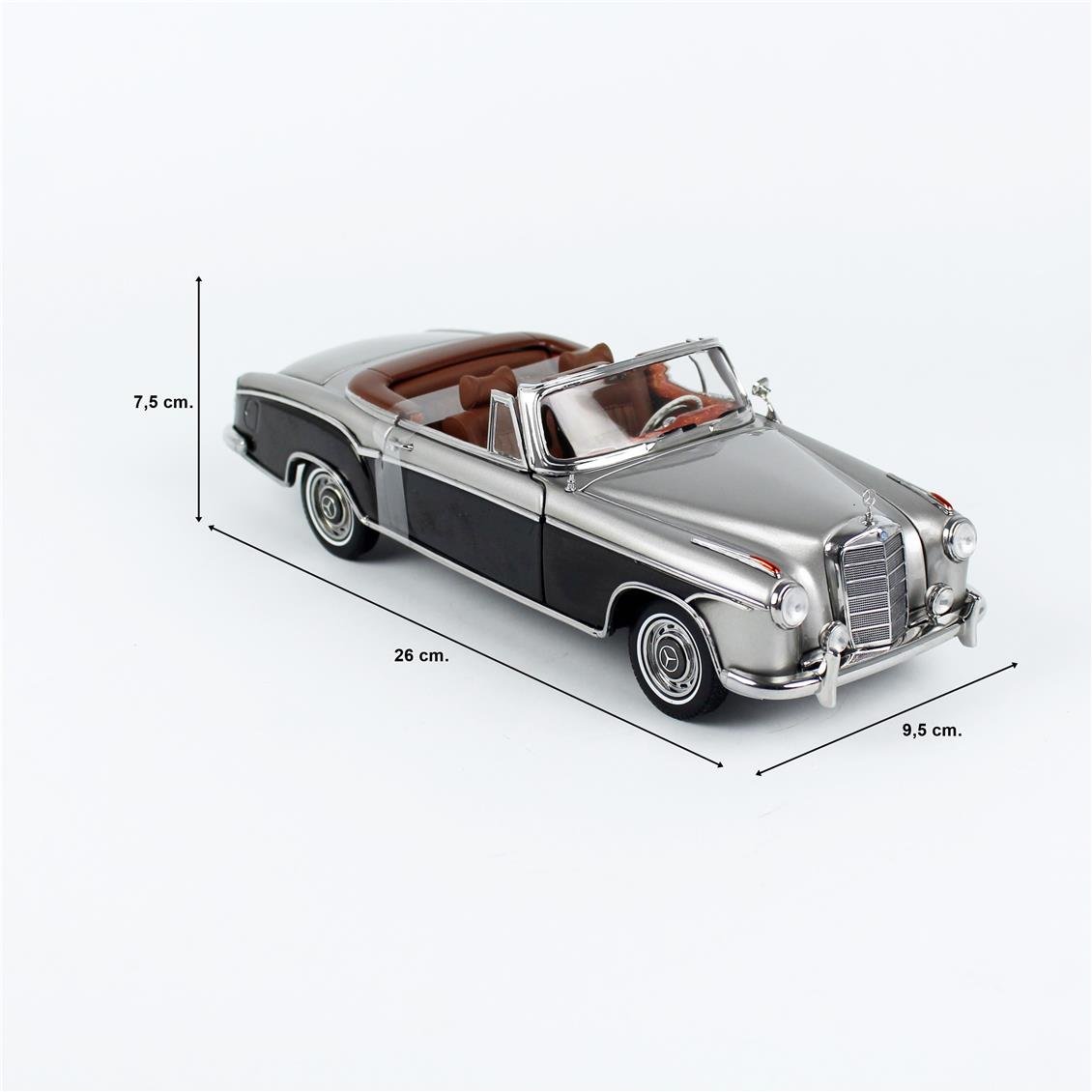 Sunstar 3593 w skali 1/18, Mercedes-Benz 220 SE Cabriolet z 1960 roku, - obrazek 4