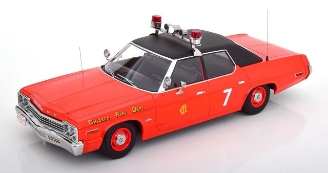Dodge Monaco 1974 Chicago Fire Department 1/18 Czerwony kk scale KKDC181125